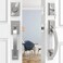 GUA OYH Double Front Door Handle Set with Heavy Duty Lock Satin Nickel Finish Suitable for Front or Office Door