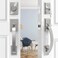 GUA OYH Double Front Door Handle Set with Heavy Duty Lock Satin Nickel Finish Suitable for Front or Office Door