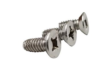 Hinge Outlet Satin Nickel Machine Screws for Door Hinges 1224 Thread x 12 Length 24 Pack