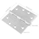 MUKCHAP 4 Packs Modern Silver Stainless Steel Door Hinges 45 x 45 Inches Polished Finish 4 Holes 4 Count