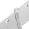 MUKCHAP 4 Packs Modern Silver Stainless Steel Door Hinges 45 x 45 Inches Polished Finish 4 Holes 4 Count
