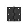 SCHLAGE Schlage 35 Door Hinge with 14 Radius Round Corner in Matte Black 3Pack