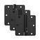 SCHLAGE Schlage 35 Door Hinge with 14 Radius Round Corner in Matte Black 3Pack