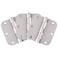 Design House Plain Bearing Door Hinge 3Pack 312 x 312 in 58 in Radius Satin Nickel Steel Removable Pin 181412