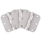 Design House Plain Bearing Door Hinge 3Pack 312 x 312 in 58 in Radius Satin Nickel Steel Removable Pin 181412