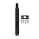 NUK3Y PRODUCTS Nuk3y Heavy Duty 6Inch Solid Brass Flush Bolt Round Oil Rubbed Bronze