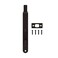 NUK3Y PRODUCTS Nuk3y Heavy Duty 6Inch Solid Brass Flush Bolt Round Oil Rubbed Bronze