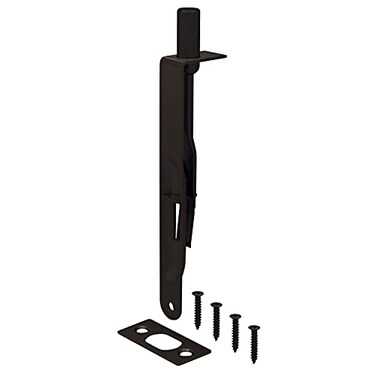NUK3Y PRODUCTS Nuk3y Heavy Duty 6Inch Solid Brass Flush Bolt Round Oil Rubbed Bronze