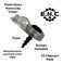 E.H.C. Glass Cabinet Panel Retainer Clips with Screws 25 Clips Choose Your Offset and Color by EHC Clear 00 Flush