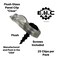 E.H.C. Glass Cabinet Panel Retainer Clips with Screws 25 Clips Choose Your Offset and Color by EHC Clear 00 Flush