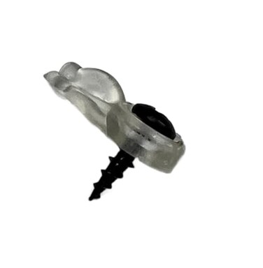 E.H.C. Glass Cabinet Panel Retainer Clips with Screws 25 Clips Choose Your Offset and Color by EHC Clear 00 Flush