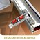 Mobestech Stainless Steel Sliding Door Wheels Replacement Kit with Nylon Bearings for Smooth Quiet Operation on Patio Closet Wardrobe Doors 2 Pack