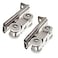 AWEN 2pcs 4Wheel Stainless Stee Hanging Wheel Suitable fo Sliding Doors in Halls and Kitchen cabinets wadrobe Sliding DoorWheel 23mm09