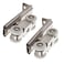 AWEN 2pcs 4Wheel Stainless Stee Hanging Wheel Suitable fo Sliding Doors in Halls and Kitchen cabinets wadrobe Sliding DoorWheel 23mm09