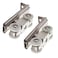 AWEN 2pcs 4Wheel Stainless Stee Hanging Wheel Suitable fo Sliding Doors in Halls and Kitchen cabinets wadrobe Sliding DoorWheel 23mm09