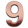 Jerrybaby 39 Inch House Numbers ABS Engineering Plastics 1 Pc SelfAdhesive Numbers for Apartment Hotel Door Waterproof Brass Address Number 9