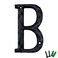 YICC 5 Inch High House Letters Solid Cast Iron Home Address Letters Perfect Matching Our 55 Inch House Numbers Black Finished Letter B