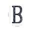YICC 5 Inch High House Letters Solid Cast Iron Home Address Letters Perfect Matching Our 55 Inch House Numbers Black Finished Letter B