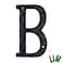 YICC 5 Inch High House Letters Solid Cast Iron Home Address Letters Perfect Matching Our 55 Inch House Numbers Black Finished Letter B