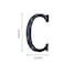 YICC 5 Inch High House Letters Solid Cast Iron Home Address Letters Perfect Matching Our 55 Inch House Numbers Black Finished Letter C