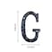 YICC 5 Inch High House Letters Solid Cast Iron Home Address Letters Perfect Matching Our 55 Inch House Numbers Black Finished Letter G