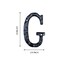YICC 5 Inch High House Letters Solid Cast Iron Home Address Letters Perfect Matching Our 55 Inch House Numbers Black Finished Letter G