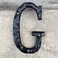 YICC 5 Inch High House Letters Solid Cast Iron Home Address Letters Perfect Matching Our 55 Inch House Numbers Black Finished Letter G