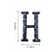 YICC 5 Inch High House Letters Solid Cast Iron Home Address Letters Perfect Matching Our 55 Inch House Numbers Black Finished Letter H