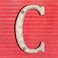 BetLight 5 Inch House Letters Cast Iron Home Address Letter Solid Heavy DutyEasy Install with Matching Screws Gold White Finished Letter C