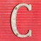 BetLight 5 Inch House Letters Cast Iron Home Address Letter Solid Heavy DutyEasy Install with Matching Screws Gold White Finished Letter C