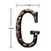 BetLight 55 Inch House Numbers Letters Highly Visible Cast Iron Metal Home Address Number for Street Office Mailbox Antique Brass Letter G