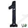 YICC 55 Inch House Numbers Cast Iron Home Address NumberMailbox Number Black Finished Number 1