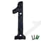 YICC 55 Inch House Numbers Cast Iron Home Address NumberMailbox Number Black Finished Number 1