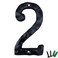 YICC 55 Inch House Numbers Cast Iron Home Address NumberMailbox Number Black Finished Number 2