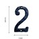YICC 55 Inch House Numbers Cast Iron Home Address NumberMailbox Number Black Finished Number 2