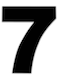 HOMUS 8 Inch Large House Numbers Black Modern Home Address Signage for Outside Wide Style Never Rust Number 7