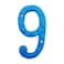BetLight 55 Inch High Cast Iron House Number Solid Hammered Home Address NumbersElegant Blue FinishedNumber 9