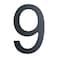 BetLight 6 Inch House Numbers Modern Floating Stainless Steel Home Address Number Elegant Black FinishNumber 9