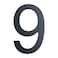 BetLight 6 Inch House Numbers Modern Floating Stainless Steel Home Address Number Elegant Black FinishNumber 9
