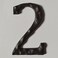 BetLight Cast Iron House Numbers5 Inch Rustic Address Number Solid Heavy DutyEasy Install with Matching ScrewsNumber 2