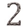 BetLight Cast Iron House Numbers5 Inch Rustic Address Number Solid Heavy DutyEasy Install with Matching ScrewsNumber 2