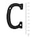 BetLight House Address Letters 3 Inch High Innovative Wrought Iron Numbers Vintage Nail on Die Cast Mailbox Letter C