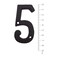 BetLight House Numbers 3 Inch Innovative Wrought Iron Vintage NailOn Die Cast Mailbox Number 5