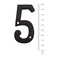 BetLight House Numbers 3 Inch Innovative Wrought Iron Vintage NailOn Die Cast Mailbox Number 5