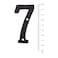 BetLight House Numbers 3 Inch Innovative Wrought Iron Vintage Nailon Die Cast Mailbox Number 7