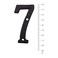 BetLight House Numbers 3 Inch Innovative Wrought Iron Vintage Nailon Die Cast Mailbox Number 7