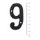BetLight House Numbers 3 Inch Innovative Wrought Iron Numbers Vintage Nail on Die Cast Mailbox NumbersNumber 9