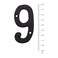 BetLight House Numbers 3 Inch Innovative Wrought Iron Numbers Vintage Nail on Die Cast Mailbox NumbersNumber 9