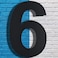 Cobata Modern House Numbers for Outside12 Inch High Stainless Steel Home Address NumbersFloating AppearanceEasy to InstallBlackNumber 6