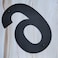 Cobata Modern House Numbers for Outside12 Inch High Stainless Steel Home Address NumbersFloating AppearanceEasy to InstallBlackNumber 6